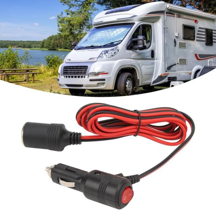 2 Pièces Adaptateur Allume-Cigare 12V/24V Avec