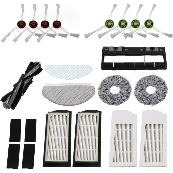 Kit De Rechange Pour Aspirateur Robot Vistefly M203 - Brosse, Filtres, Chiffons, Sacs à Poussière - 2