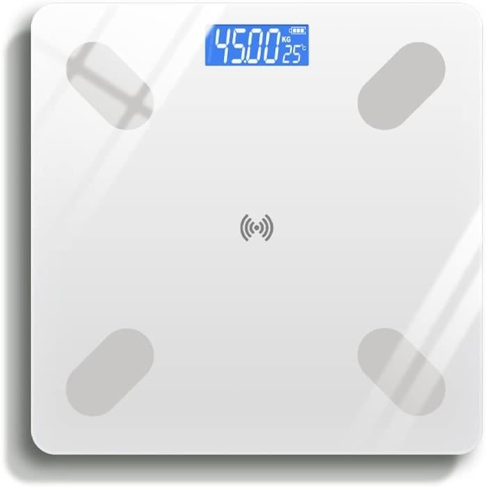 Balance Intelligente IRRESISTIA - Mesure Gras Corporel, IMC, 14 Métriques - Bluetooth - Appli