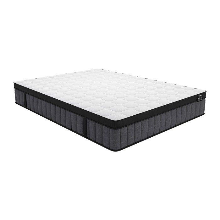 Matelas 180 x 200 cm hybride ressorts ensachés 7 zones et gel à mémoire de forme ép.25cm - TOLCA de YSMÉE