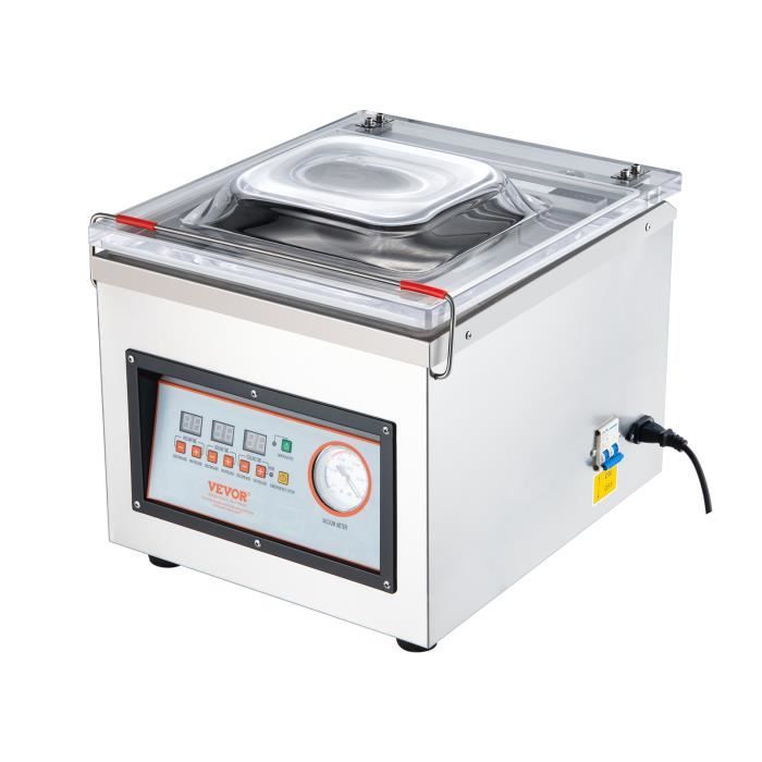 Scelleuse sous vide à chambre - VEVOR - DZ-260C-V2 - Chambre 355×340×70 mm - Scellage 320 mm - 320 W