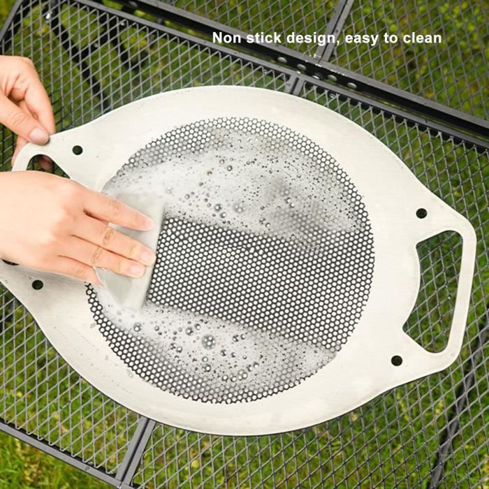 Grille De Barbecue Ronde En Acier Inoxydable - 26 Cm, Polyvalente - Pour Cuisson, Fumage, Refroidissement