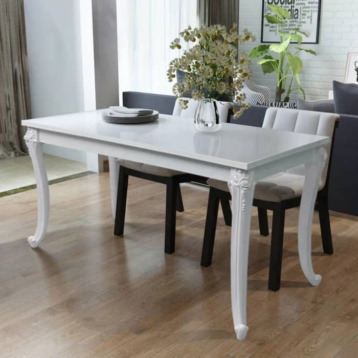 Table Baroque Blanche Achat Vente Pas Cher