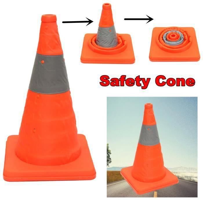 Cône De Signalisation 24 Cm - Plastique Souple Pour Sport, Parcours Agilité Ou Signalisation - Bleu - 3