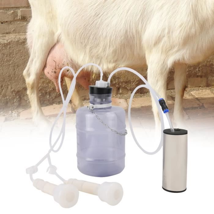 Comparer les prix de Zerodis Machine à traire portable pour chèvre Vache Kit Boitier de vide et pompe à impulsion (Pour Chèvre)