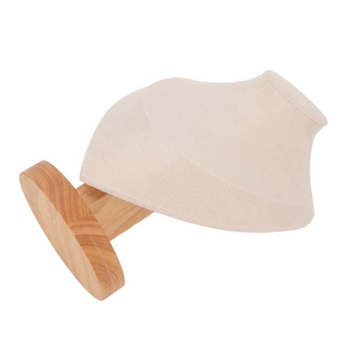 Présentoir De Collier Buste En Bois Et Tissu - Support Pour Bijoux, Neuf Avec étiquettes