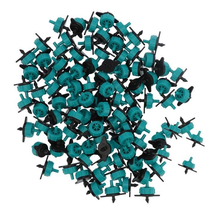 Acheter 100/200 Pièces 2L/4L/8L émetteurs De Goutte-à-goutte à Compensation De Pression Goutteurs Réglables Micro Connecteurs Pour L'irrigation Goutte -à-goutte De Jardin Et De Pelouse