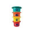 Coffret de bain LUDI - Bateaux multicolores et petits singes acrobates - 100% PVC-1