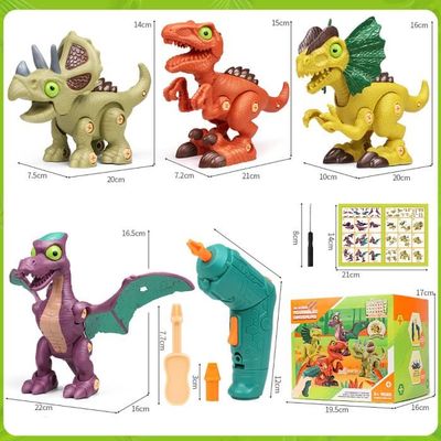 Jouet Dinosaure avec Perceuse Électrique,Jouets de démontage et d'assemblage,  Jeux de Construction Dinosaures pour enfants 3-8 ans - Cdiscount Jeux -  Jouets