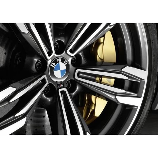 Lot De 4 Bleu Cache Moyeux Compatible With BMW Centre Roue ABS