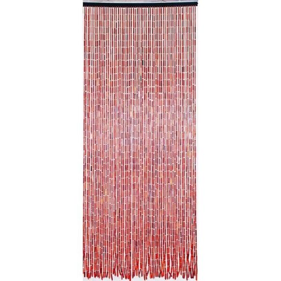 Rideau De Porte En Bambou Et Perles De Bois – Maximex 90x200 Cm – Neuf