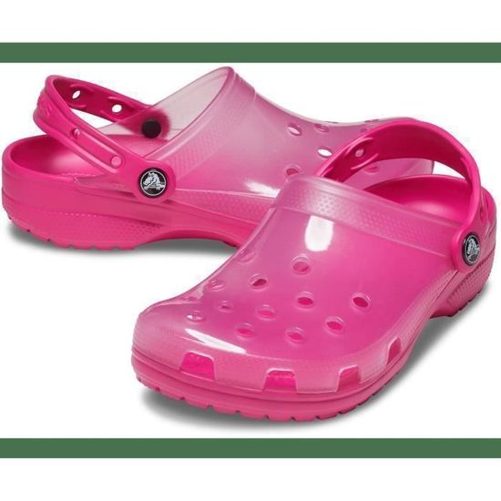 Neon pink crocs top
