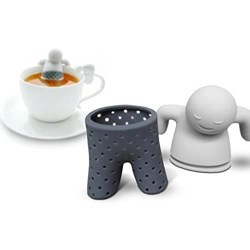 Jzhen Lot 5 Infuseurs à Thé Silicone Sucette - Alimentaire Sans BPA, Faciles à Utiliser Et Nettoyer