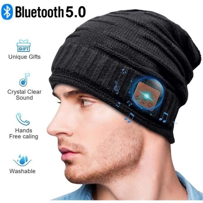 Idee Cadeau Noel Homme Femme Original High Tech Gadget Insolite Utile  Bonnet Bluetooth pour Homme Femme Papa Pere ado Garçon Couple - Cdiscount  Prêt-à-Porter