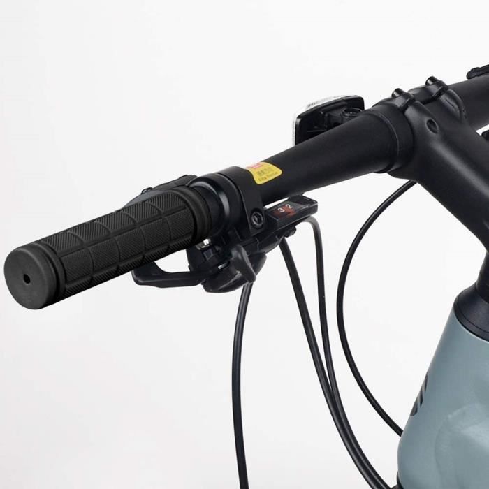 PLATT Poignées Vélo Ergonomiques Antidérapantes - Paire Pour VTT Et Bicyclette, Caoutchouc Souple