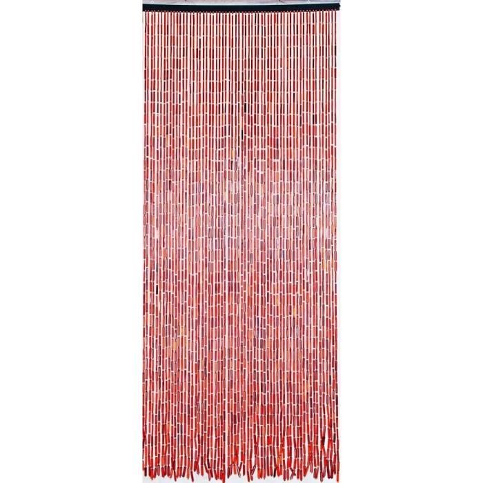 Rideau de porte bambou (90 x 200 cm) Chevron Gris - Rideau / Voilage / Store - Eminza
