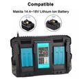 Chargeur Rapide pour Li-ion Batterie Makita 14.4V à 18V BL1830 BL1850 BL1815 BL1860 outil puissance électrique-2
