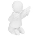 Cuque Statue d'ange en résine Statue d'ange mignon Mini Figurine en résine synthétique Sculpture décoration de chambre de bureau-2