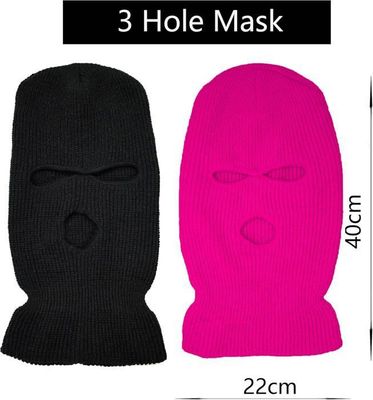 Cagoule à 3 Trous Homme Femme - Noir/blanc - Masque Ski Moto Randonnée Vélo - Lot De 2