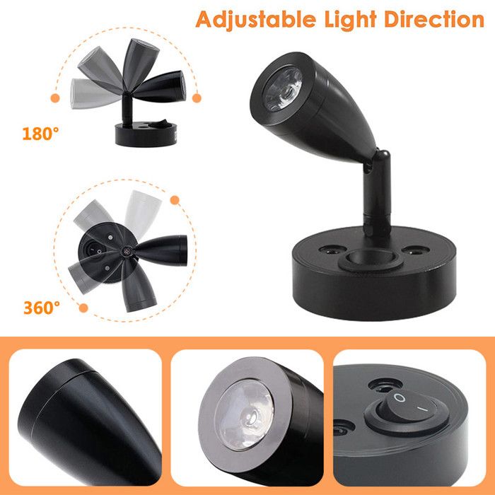 Éclairage intérieur de voiture, 12 V 180 LED avec interrupteur à intensité variable 3 couleurs, 10 W 12 V pour camping-car, caravane, bateau, marine (ovale