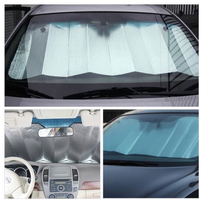 Protection Pare-brise 140x100cm Anti-gel été Hiver Housse Pare-brise Voiture 140x100cm - Protection Gel Et Soleil Toutes Saisons Housse Aluminium Voiture Toutes Saisons