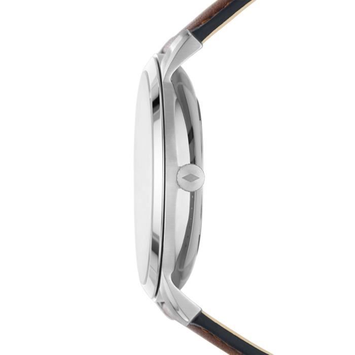 Bracelet De Montre Fossil En Cuir Marron - Largeur 22 Mm - Référence CH-2891 / LB-CH2891 - Pour Modèle Coachman Et Autres - Boucle Dorée