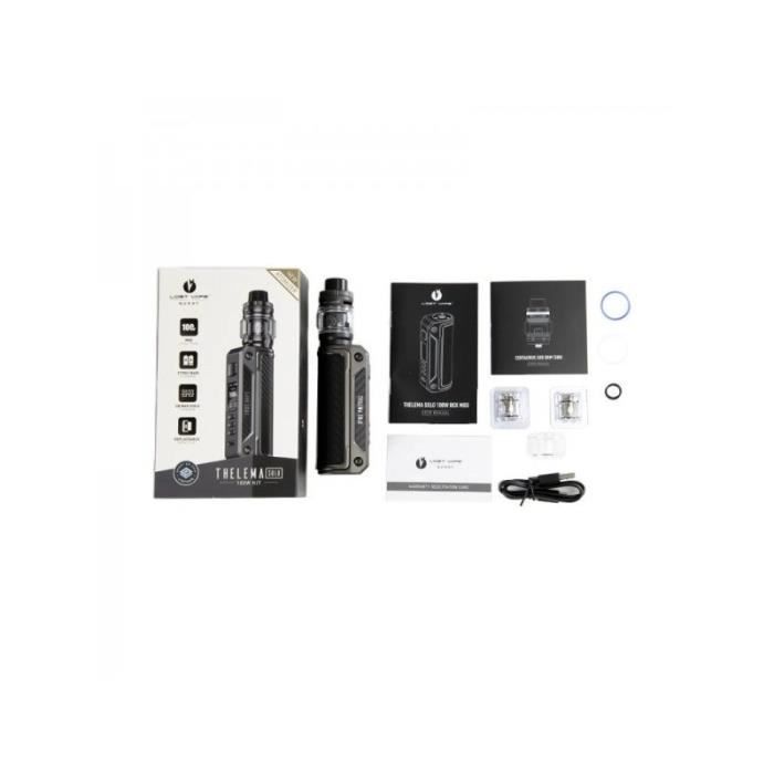 LOST VAPE - Kit Thelema Solo 100W - (Black Carbon Fiber) - Cdiscount Au  quotidien