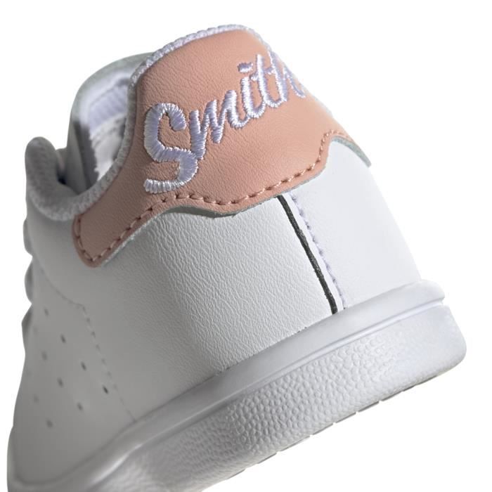 Baskets Stan Smith Bébé Fille - ADIDAS ORIGINALS - Blanc - Cuir - Lacets -  Cdiscount Chaussures
