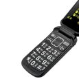 Téléphone senior à clapet SURENHAP - Double écran LCD - Sonnerie et volume ultra fort - Noir-3