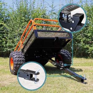 Moyeu Et Essieu Quad Remorque ATV - 4 Goujons 100mm PCD, 40x40mm, 900kg Par Paire - Fabrication Européenne