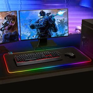 Tapis De Souris Bureau Imprimé Léopard - 80x30 Cm, Caoutchouc épais Antidérapant - Pour PC, Ordinateur Portable, Gaming - Déco Bureau