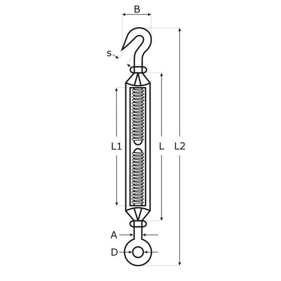 5 pc/s acier inoxydable tendeur a cage M12 tendeur câble vis 5 pc/s acier inoxydable tendeur a cage M12 tendeur câble vis