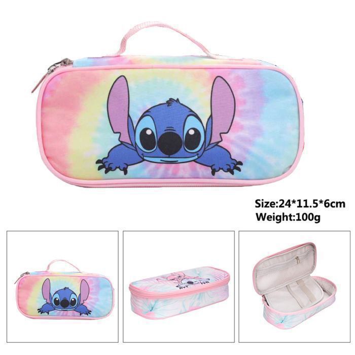 Stitch Sweet Trousse Double pour Enfant, idéale pour Les Enfants d'âge Scolaire, Confortable et Polyvalente, qualité et résistance, 21 x 6 x 8 cm Stitch Sweet Trousse Double pour Enfant, idéale pour Les Enfants d'âge Scolaire, Confortable et Polyvalente, qualité et résistance, 21 x 6 x 8 cm