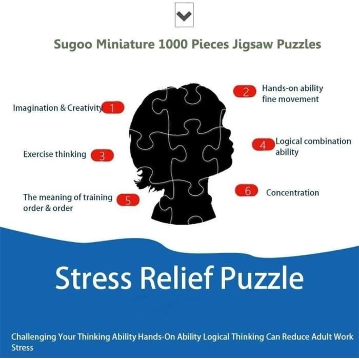 1000 Piece Jigsaw Puzzle Jouet Adultes Parc Du Château Français Château