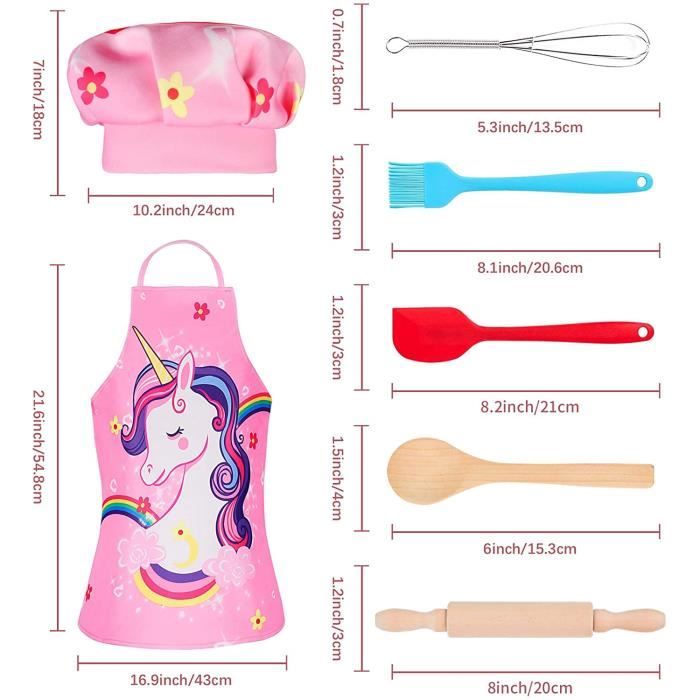 Tablier Et Toque Licorne Tacobear – La Tenue De Chef Trop Mignonne Pour Les Kids Qui Aiment Cuisiner Et Créer !