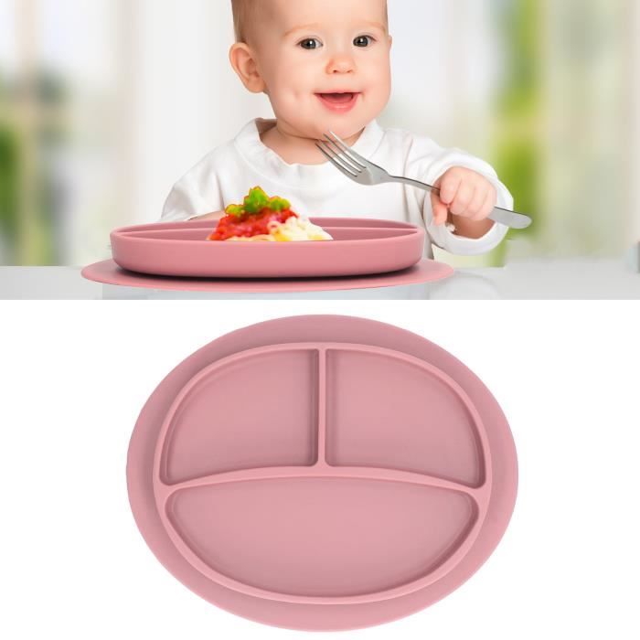 Dilwe Assiette à ventouse pour bébé Assiette ventouse pour bébé sans BPA  micro-ondes lave-vaisselle sans danger pour prévenir - Cdiscount  Puériculture & Eveil bébé