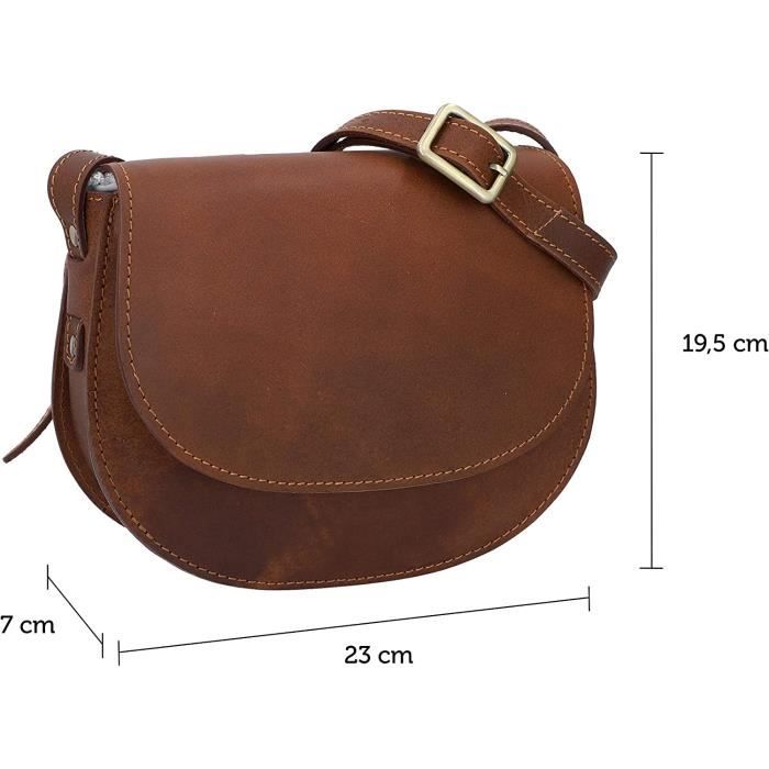 Gusti sac a main cuir Elenor sac a bandouliere vintage femme