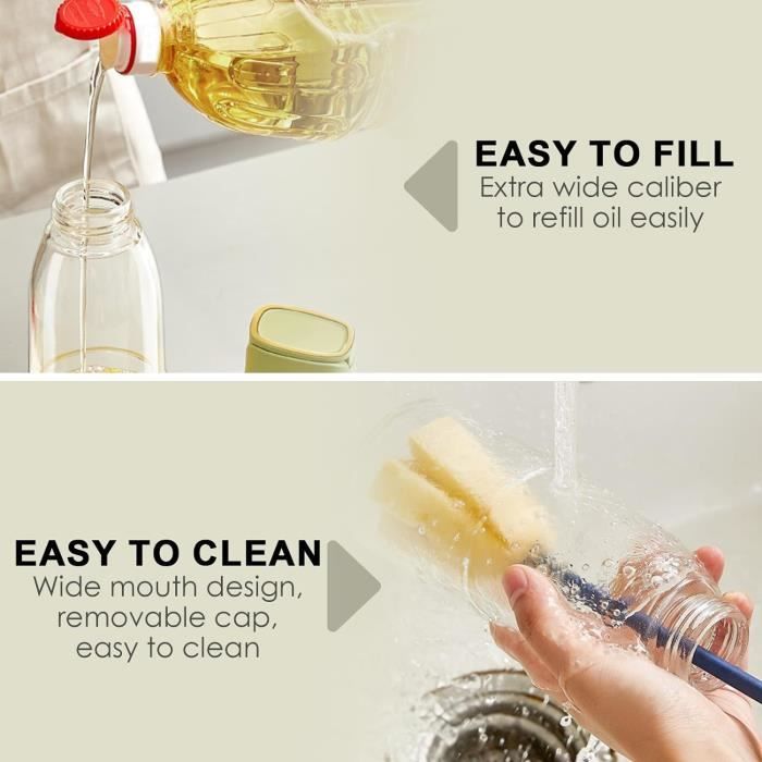 Flacon Distributeur D'huile D'olive En Verre,180 ML | FindTheDeal