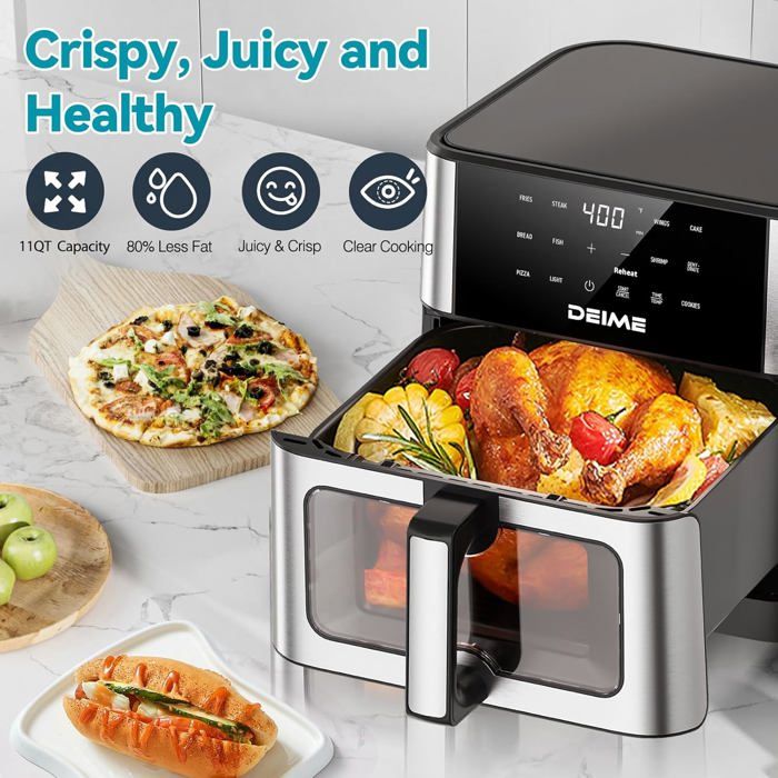 Friteuse À Air Friteuses Électriques À Air Chaud Four Sans Huile Cuisinière Antiadhésive