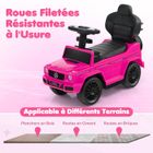 DREAMADE Porteur Bébé Mercedes Benz 12-36 Mois – Voiture à Pousser Avec Auvent, Klaxon, Son Démarrage, Rangement
