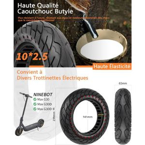 Pneu Plein Increvable CST 60/70-6.5 / 10x2.5 Pour Trottinette Ninebot Max G30 - Neuf