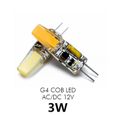 Ampoule LED COB G4 G9 E14 3W 6W AC-DC 12V 220V 360, remplacement d'angle de faisceau, lampes halogènes pour lustre, 2 [402955F]-0