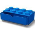 LEGO Boîte de Rangement Empilable 8 Boutons Bleu Taille L-0