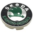 Lot de 4 centre de roue cache moyeu Remplacement pour Skoda 56mm Vert-0
