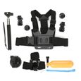 VGEBY Kit de caméra de sport Kit d'accessoires de caméra d'action universelle 6 en 1 pour caméras de sport Gopro Hero 7 5 6-0