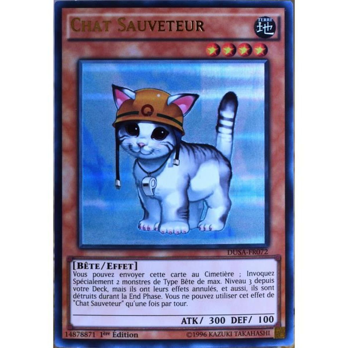 Carte Yu Gi Oh Dusa Fr072 Chat Sauveteur Fr Cdiscount Jeux Jouets