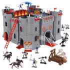 STARLUX - Château Fort avec figurines - Modèle Le château noir - Pour enfant à partir de 3 ans