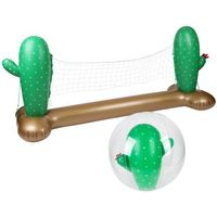 Filet de volley Gonflable et Flottant - Air My Fun - Pack Sport Cactus