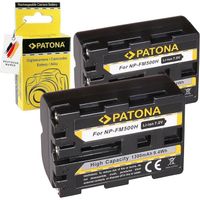 PATONA 2X Batterie Remplacement pour Sony NP-FM500H