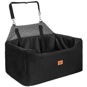 Siège Auto Pour Chien étanche Et Lavable - Pour Petits Chiens - Avec Ceinture De Sécurité Et Coussin Amovible - Gris
